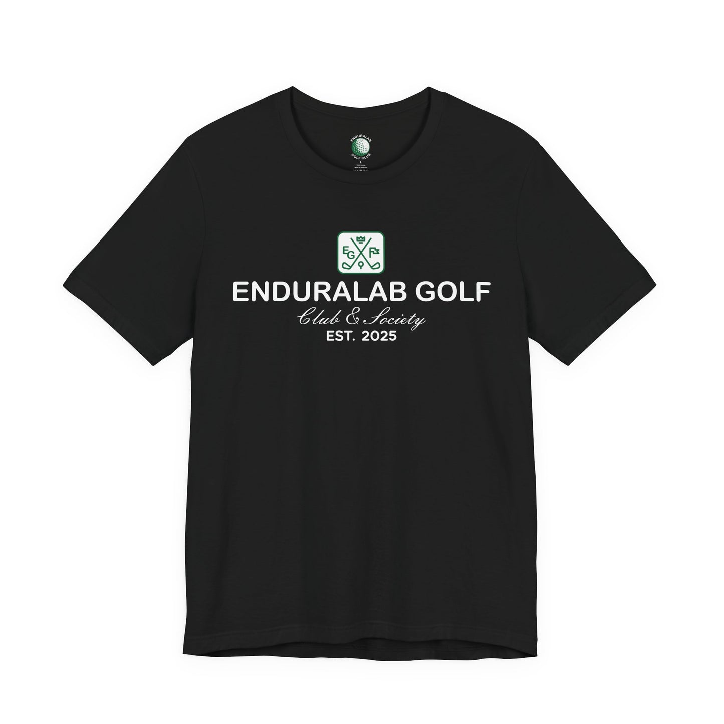 enduraLAB Golf Club Tee – “Train Hard. Swing Easy.” (Bella + Canvas 3001)