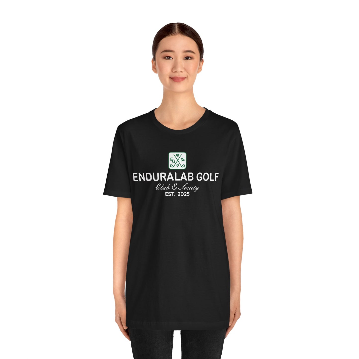 enduraLAB Golf Club Tee – “Train Hard. Swing Easy.” (Bella + Canvas 3001)