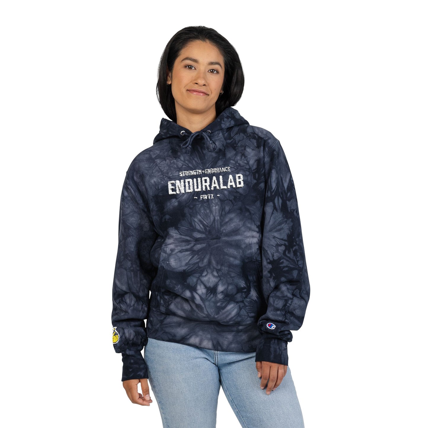 Unisex Embroidered Tie-Dye Hoodie