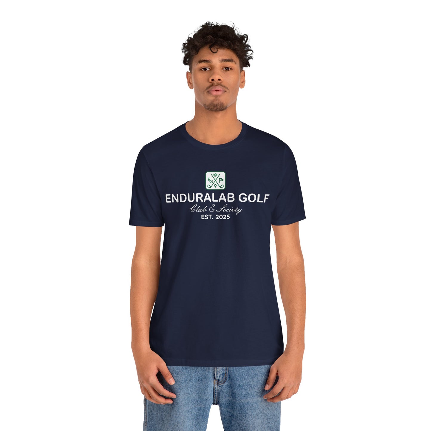 enduraLAB Golf Club Tee – “Train Hard. Swing Easy.” (Bella + Canvas 3001)